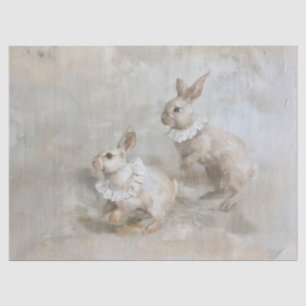Bunnies - Oil Painting Style Tissue Paper