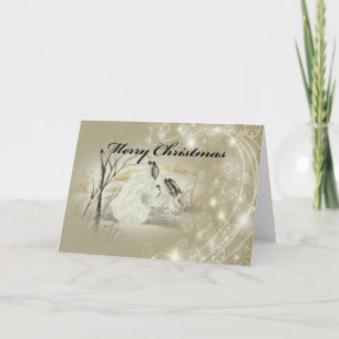 Bunnies/Rabbits Christmas Card, envelopes included Holiday Card