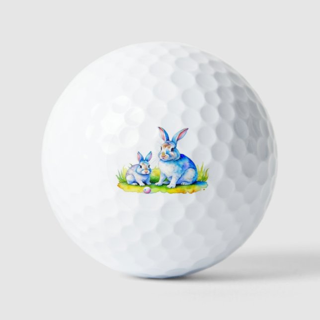 Bunnies Rabbits Golf Balls (Front)