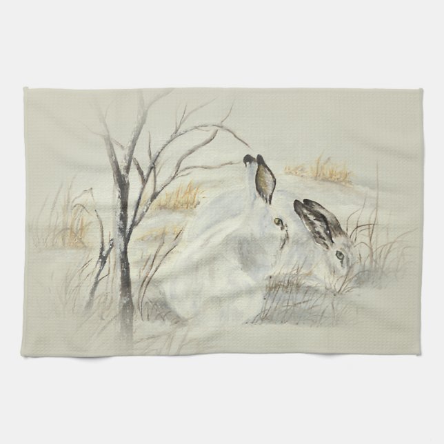 Bunnies / Rabbits Tea Towel (Horizontal)