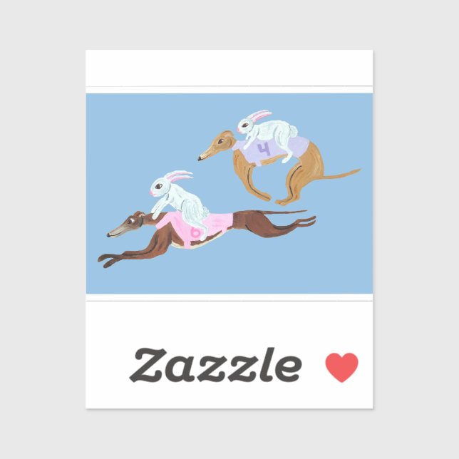 Bunnies riding Greyhounds (Sheet)