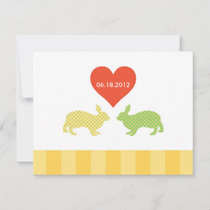 Bunnies Save the Date Announcement