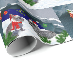 Bunnies under the Mistletoe Wrapping Paper