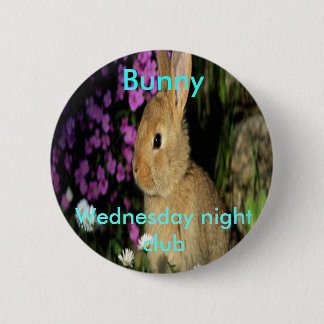 Bunny 6 Cm Round Badge