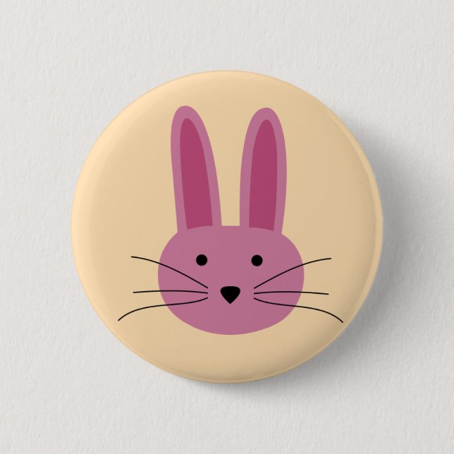 Bunny 6 Cm Round Badge (Front)