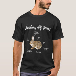 Bunny Anatomy Rabbit Lover Bunny Mum Funny Bunny L T-Shirt
