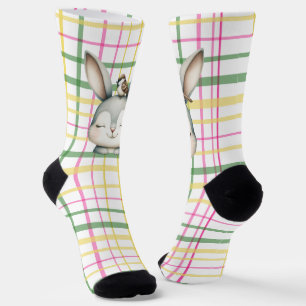 Bunny and bird friends socks