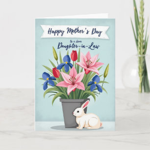 Bunny And Blooms Mothers Card