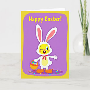 Bunny And Egg Pattern Card