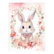 Bunny and Flowers