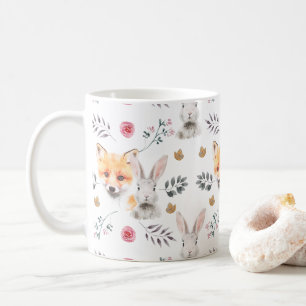 Bunny and Fox Coffee Mug