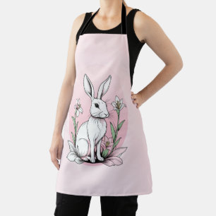 Bunny and Lilies Apron
