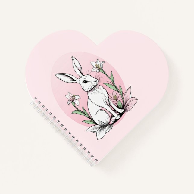 Bunny and Lilies Notebook (Front)