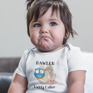 Bunny and Owl Baby Bawler - Infant T-shirt Bodysuit