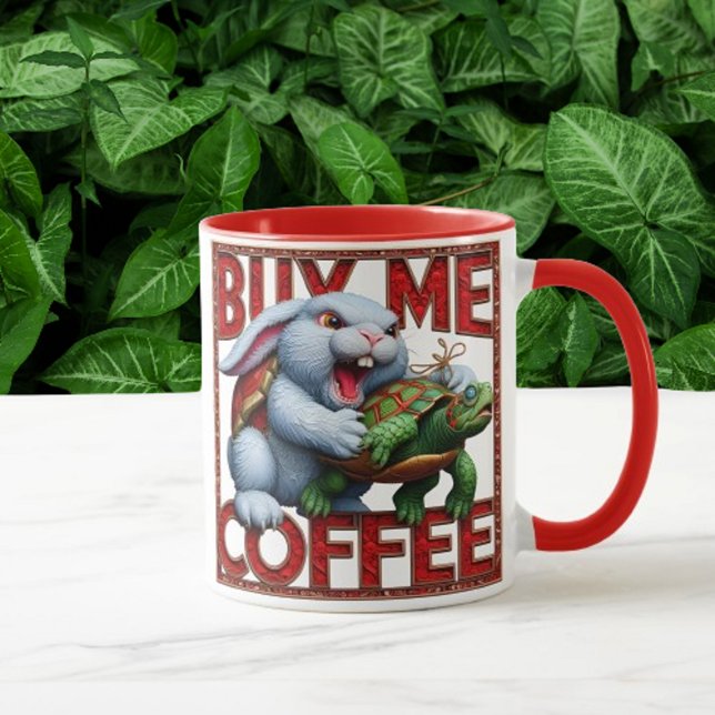 Bunny and Turtle: Buy Me A Coffee Mug (Creator Uploaded)
