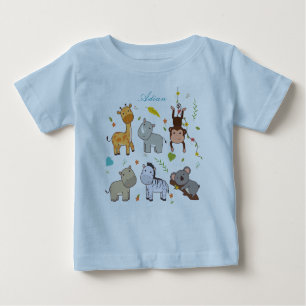 Bunny Animal Baby Boy Blue  Jersey  T-Shirt