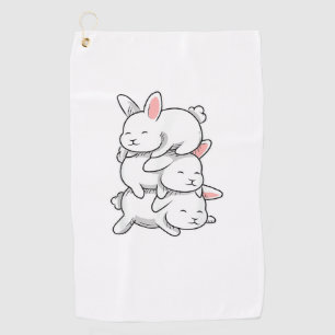 Bunny Animal - Funny Pet Kawaii Rabbit Golf Towel