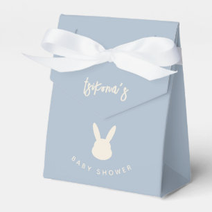 Bunny Animal Modern Baby Shower Blue Favour Box
