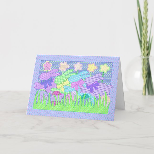 Bunny applique card II (Front)