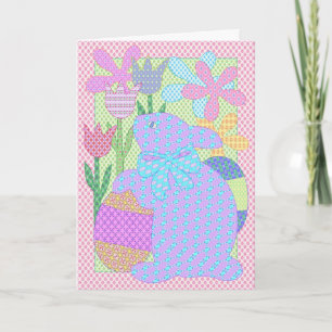 Bunny applique card III