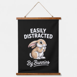 Bunny Art Cute Rabbit Hare Design Men Women Kids Hanging Tapestry