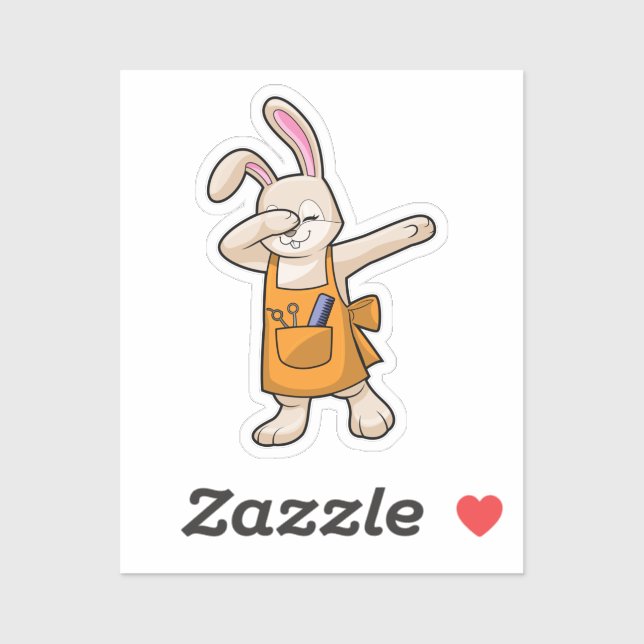 Bunny as Hairdresser with Comb & Scissors (Sheet)