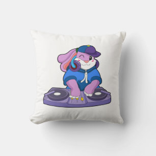 Bunny as Musician with Mixer Cushion