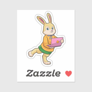 Bunny as Secretary with Laptop