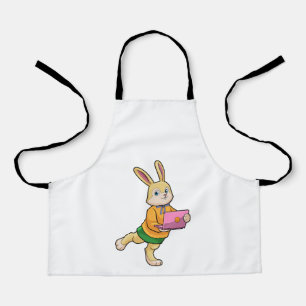 Bunny as Secretary with Laptop Apron