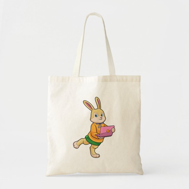Bunny as Secretary with Laptop Tote Bag (Front)
