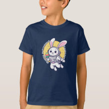 Bunny Astronaut Easter T-Shirt - Cute Space       