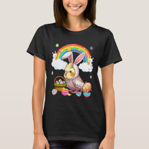 Bunny Atiel Easter Hunting Eggs Basket Colourful R T-Shirt