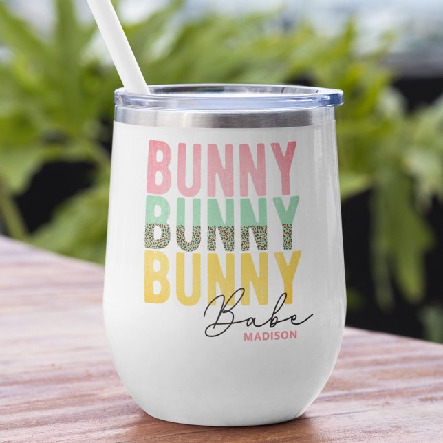 Bunny Babe Cute Modern Girly Easter Personalised (Creator Uploaded)
