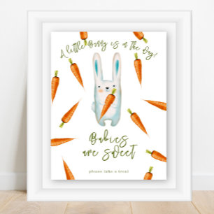 Bunny baby shower - Babies are sweet  Poster