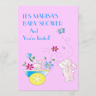 Bunny Baby Shower Invitation