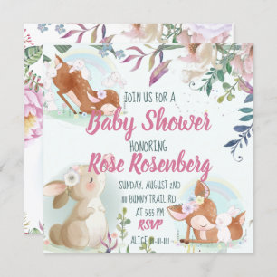 Bunny Baby Shower Invitation