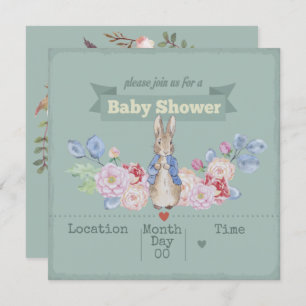 Bunny Baby Shower Invitation