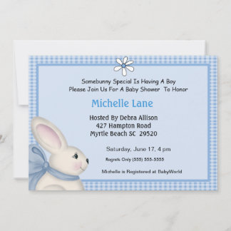 Bunny Baby Shower Invitation