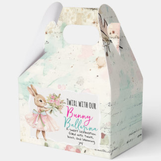 Bunny Ballerina Candy/Favor Box