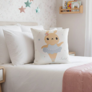 Bunny ballerina pillow, bunny ballerina cushion,  cushion