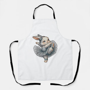 Bunny Ballet Ballerina Rabbit Ballet Bunny Dance T Apron