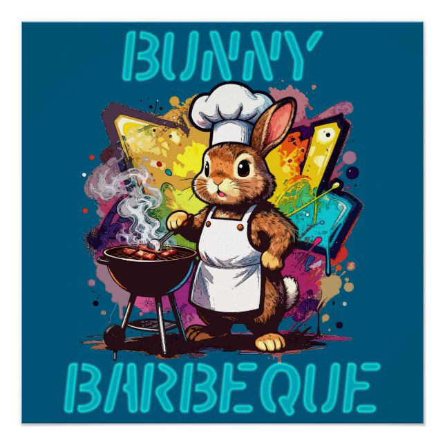 Bunny Barbeque Poster (Front)