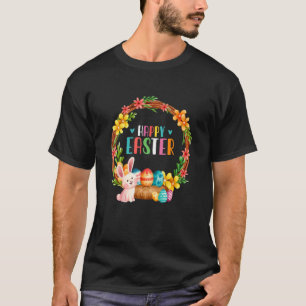 Bunny Basket Eggs Rabbit Happy Easter For Women An T-Shirt