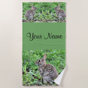 Bunny beach towel