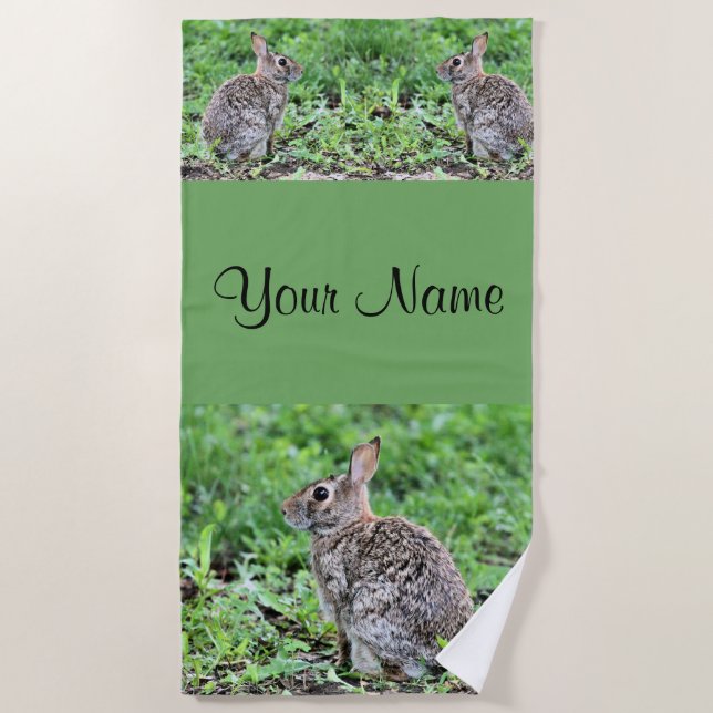 Bunny  beach towel (Front)