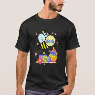 Bunny Bee Happy Easter Day Egg Hunt Lovely Cute T-Shirt