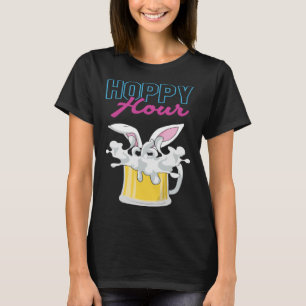 Bunny Beer  Alcohol Happy Easter Sunday Egg Easter T-Shirt