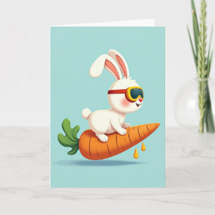 Bunny Big Carrot Adventure Card