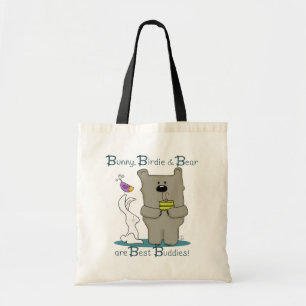Bunny, Birdie and Bear- Best Buddies Tote Bag