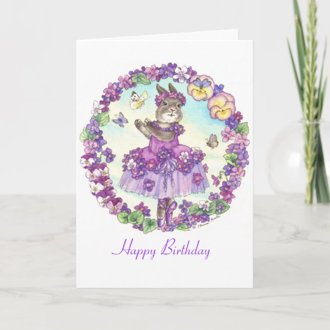 Bunny Birthday card (Front)